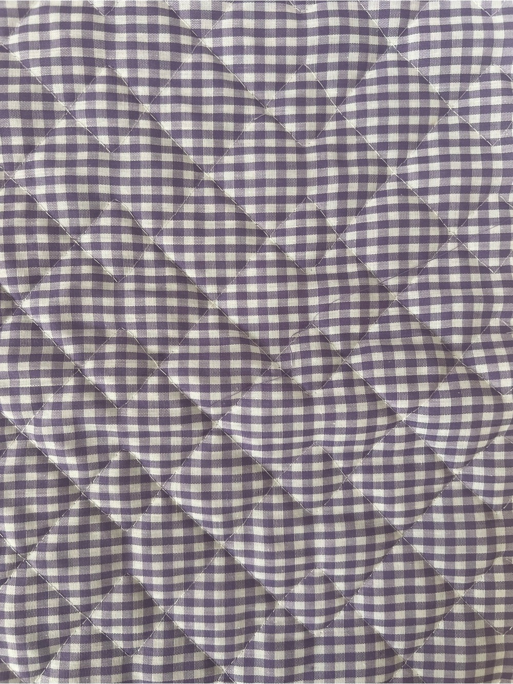 NEW Orchid Purple Lavender Quilted Fabric Remnant smoke-free sewing room 19"X30"